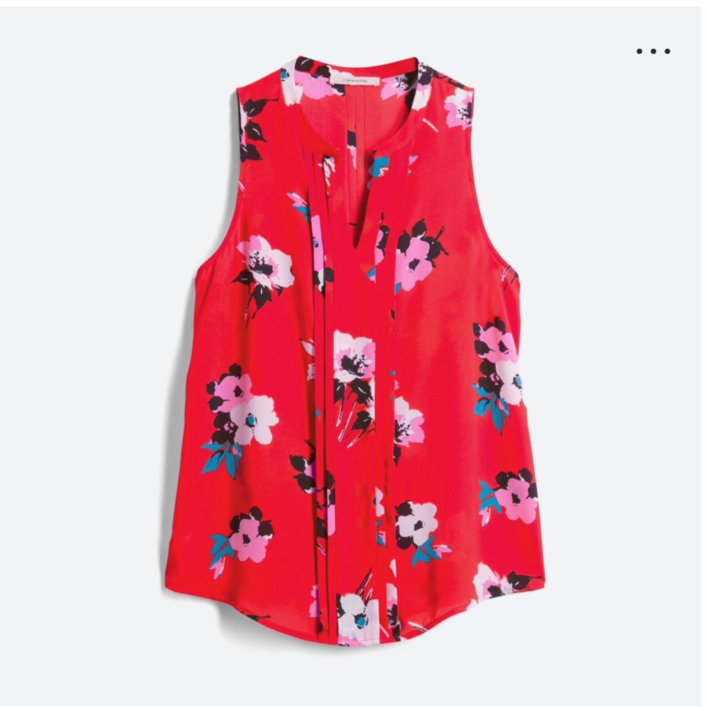 Colorful Split neck sleeveless top from StitchFix